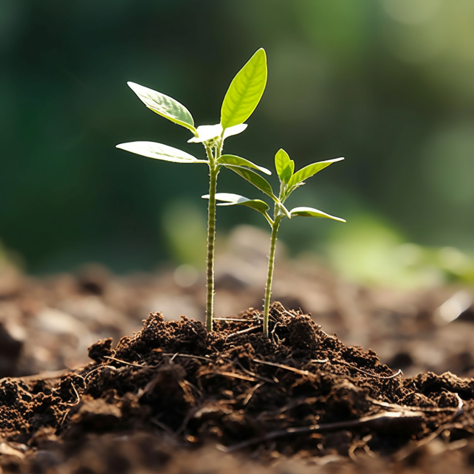 New plant grows from pile of coins