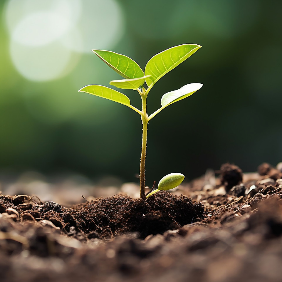 New plant grows from pile of coins