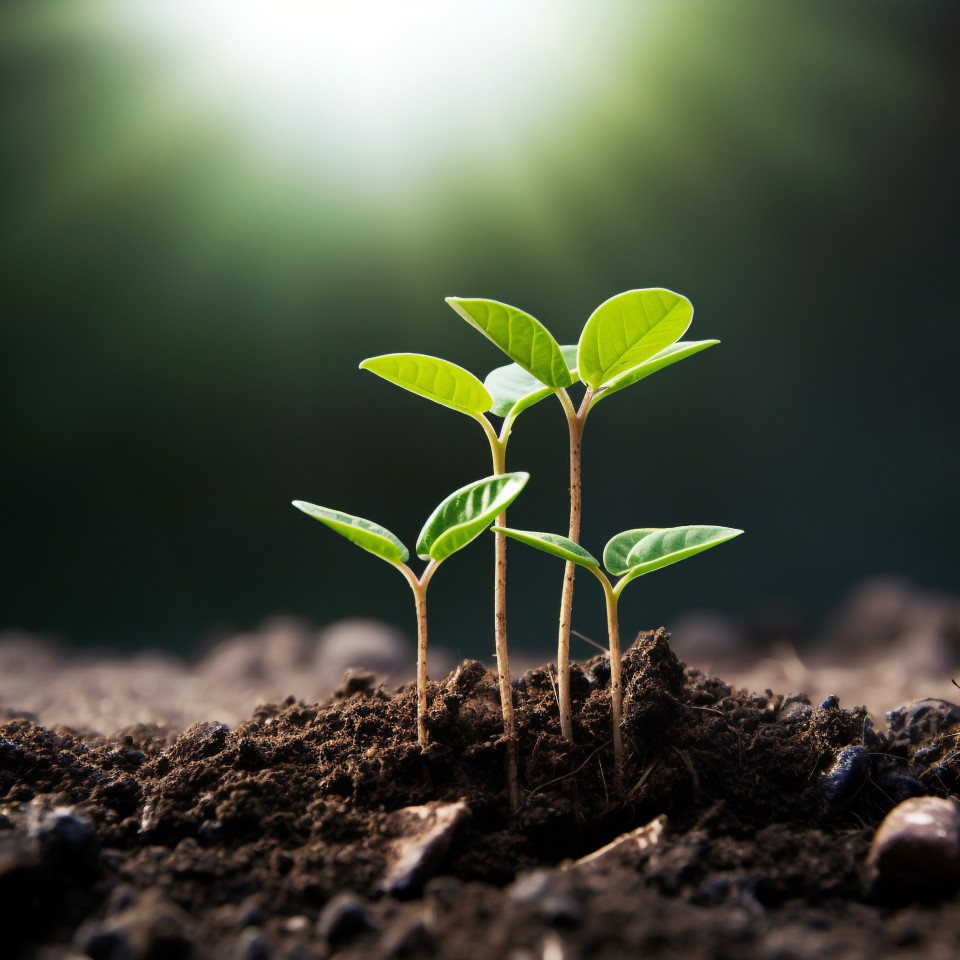 New plant grows from pile of coins