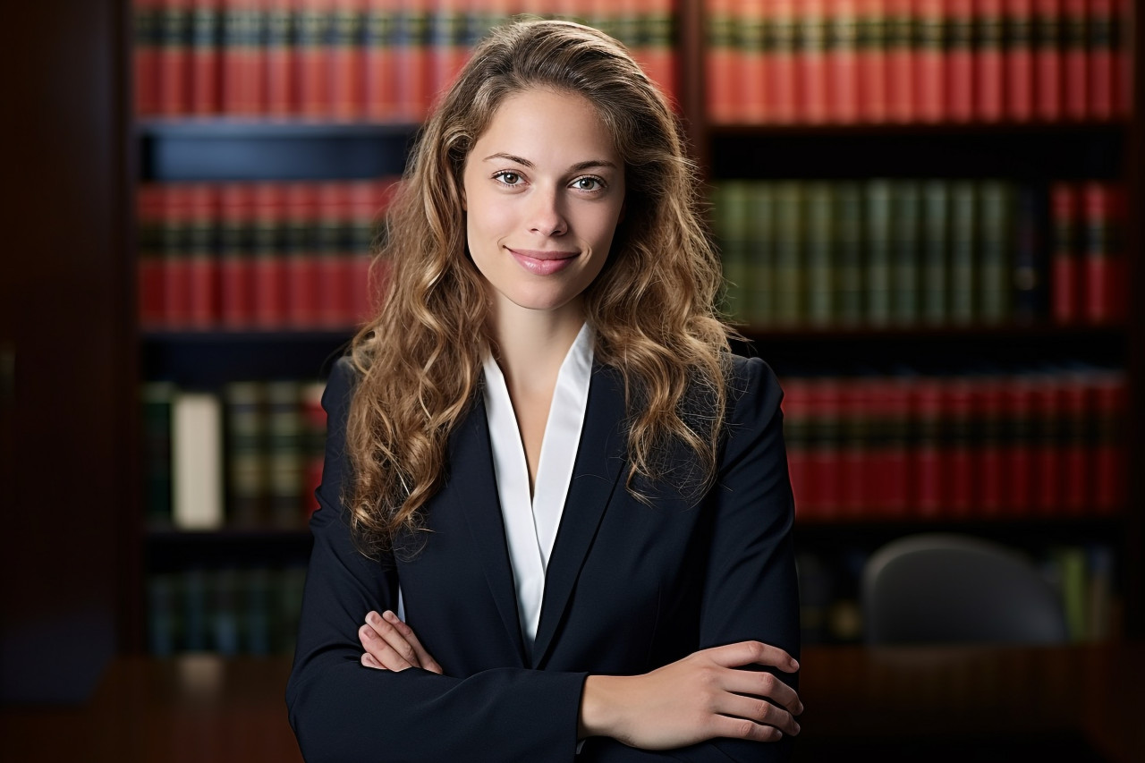 Approachable female lawyer with a welcoming smile