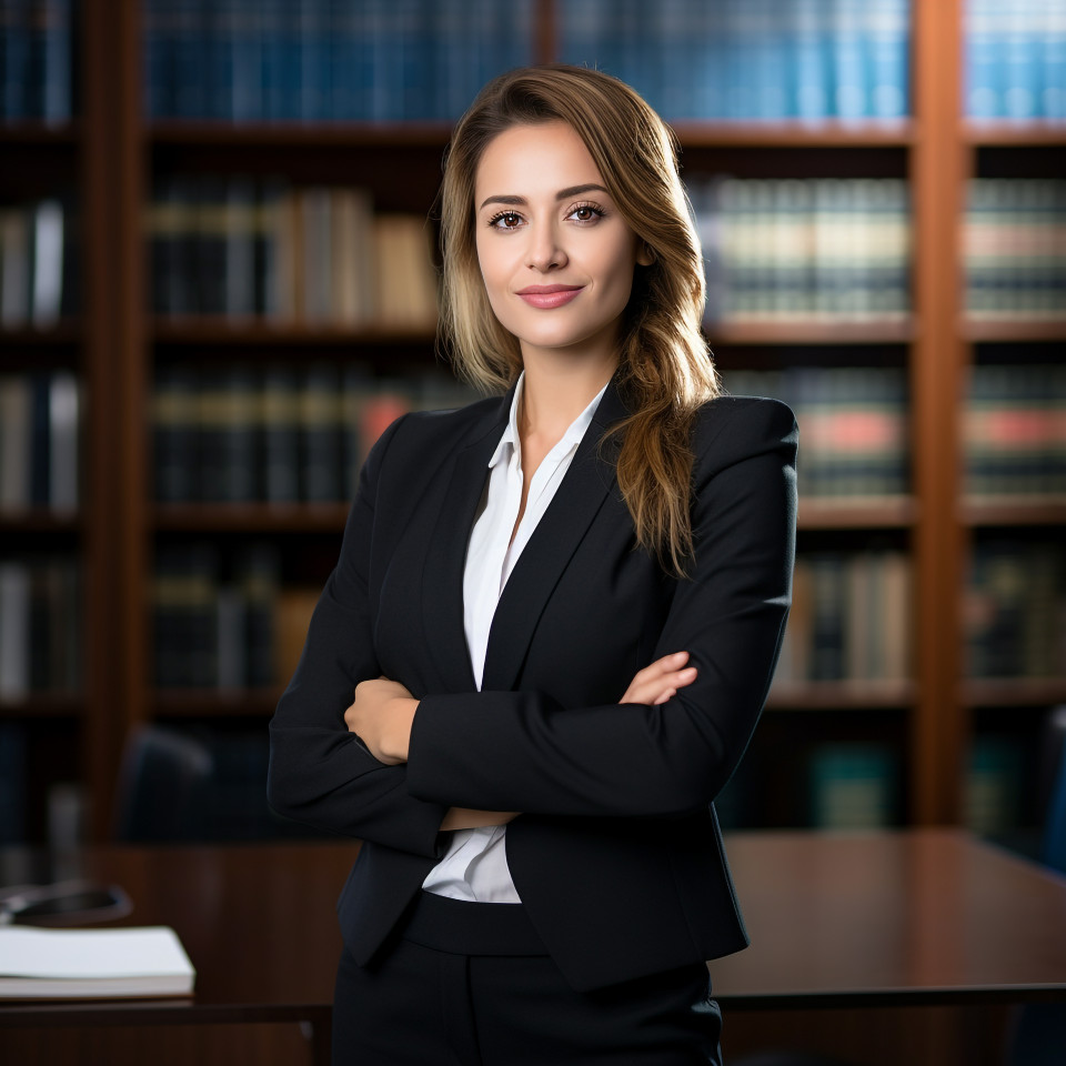 Professional lawyer working in a contemporary legal office
