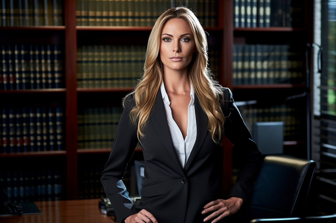 Experienced lawyer in modern office setting