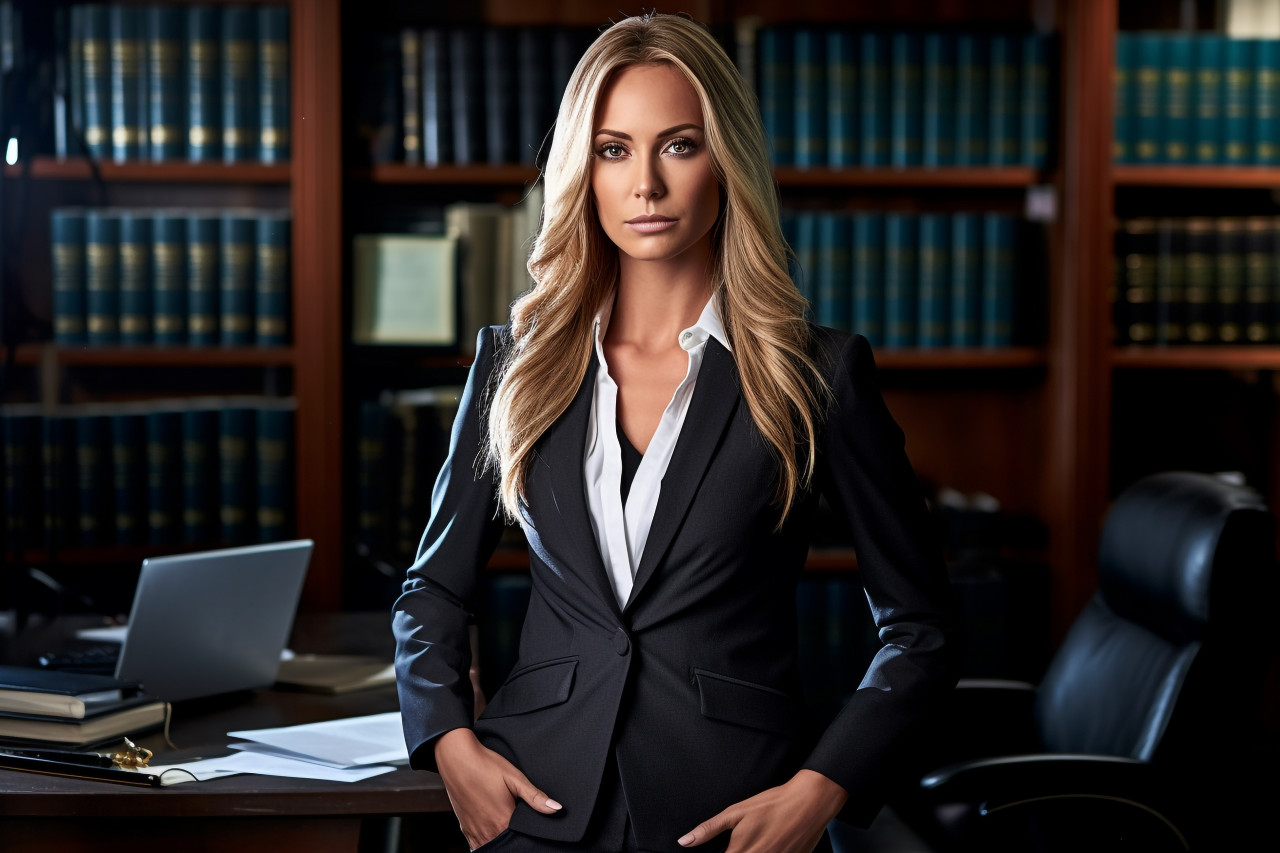 Experienced lawyer in modern office setting