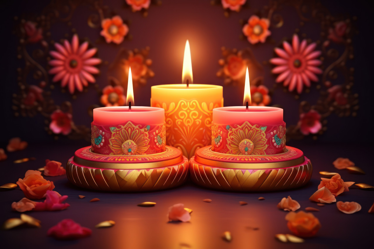 Celebrate diwali with the warm glow of traditional candles