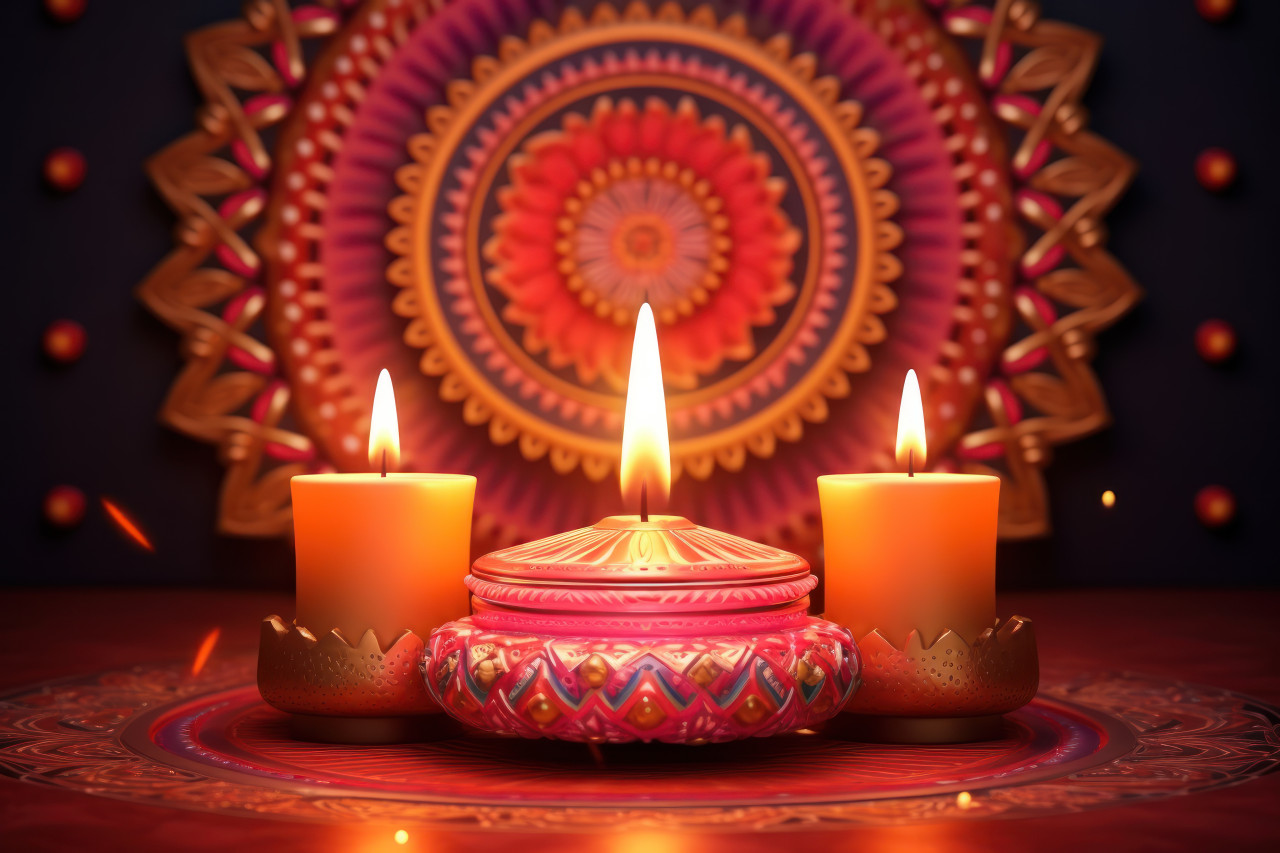 Celebrate diwali with the warm glow of traditional candles