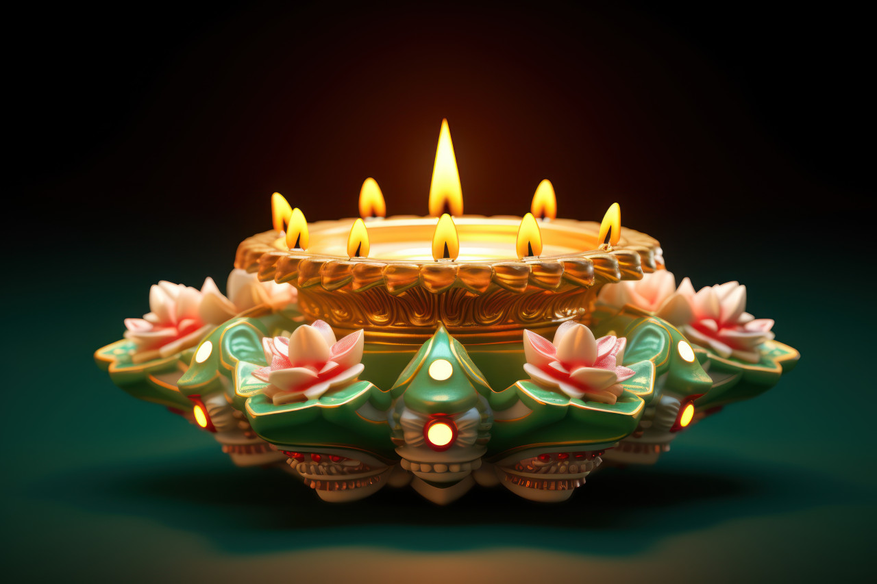 Celebrate the festival of lights with illuminated diyas