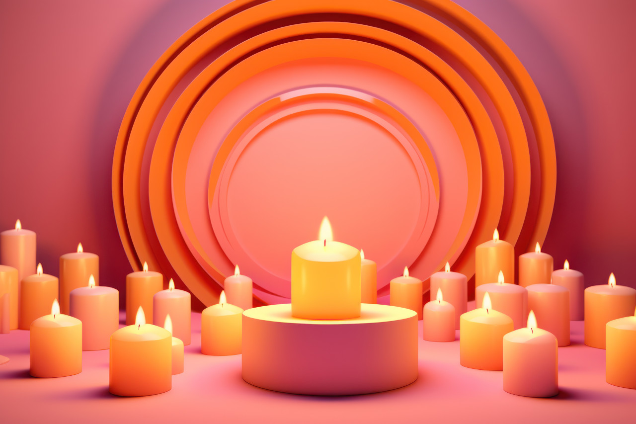 Traditional indian oil lamp decoration