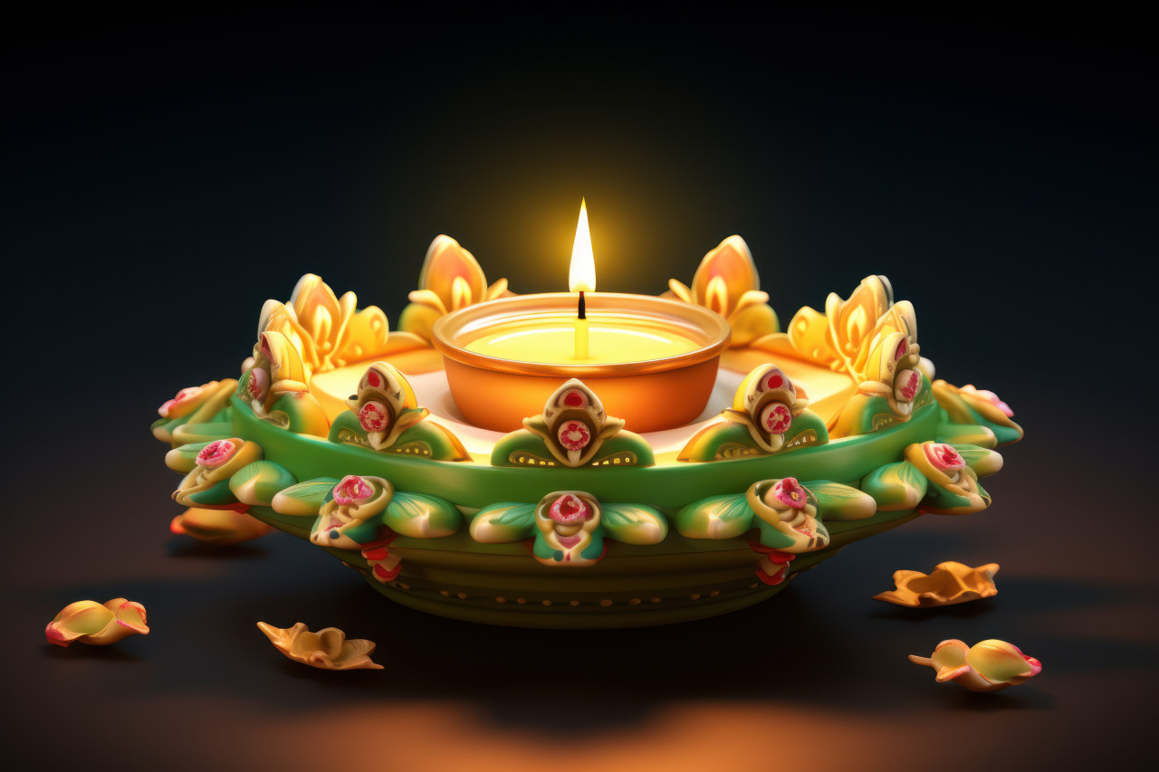 Celebrate the festival of lights with illuminated diyas
