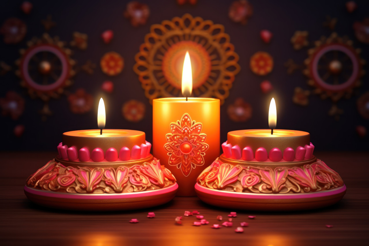 Celebrate diwali with the warm glow of traditional candles