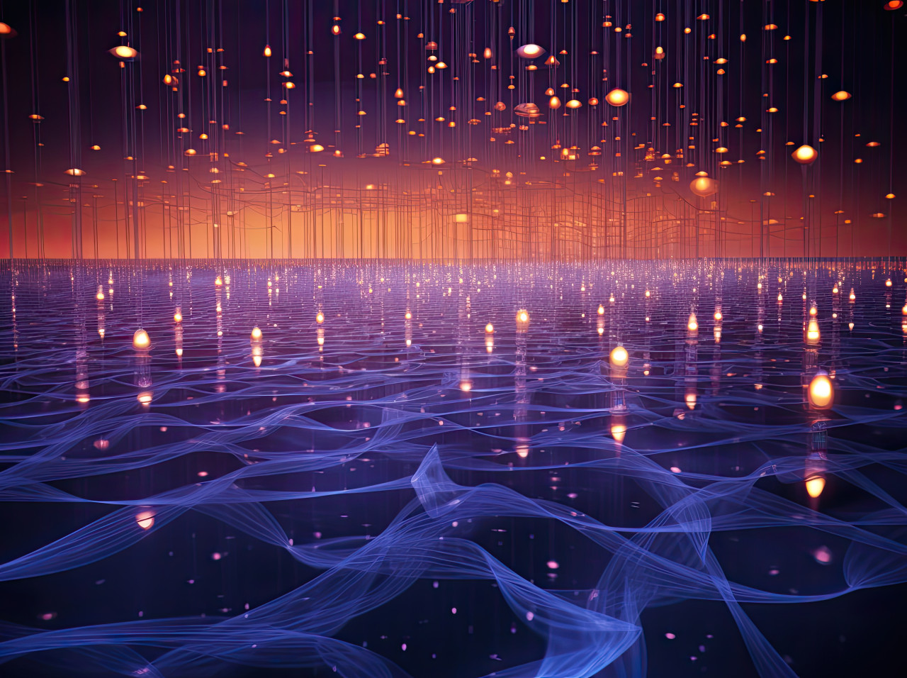 A blurry light orange background