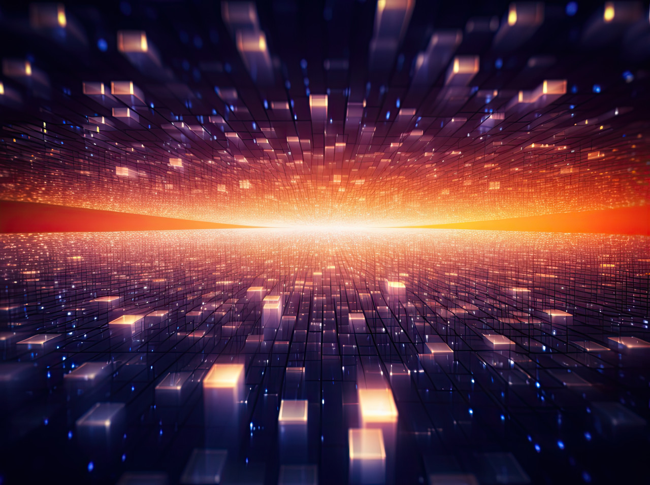 A blurry light orange background