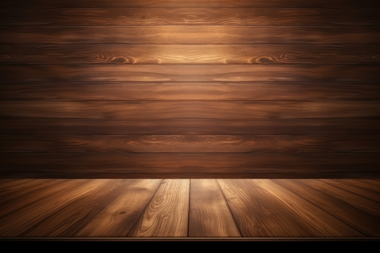 An empty wooden panel background image