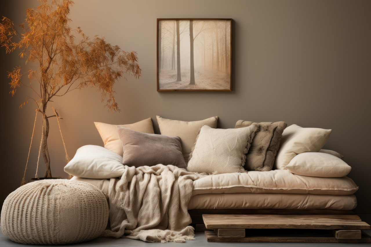 Rebate a warm and inviting atmosphere with scandinavian dÃ©cor elements in this charming room nook