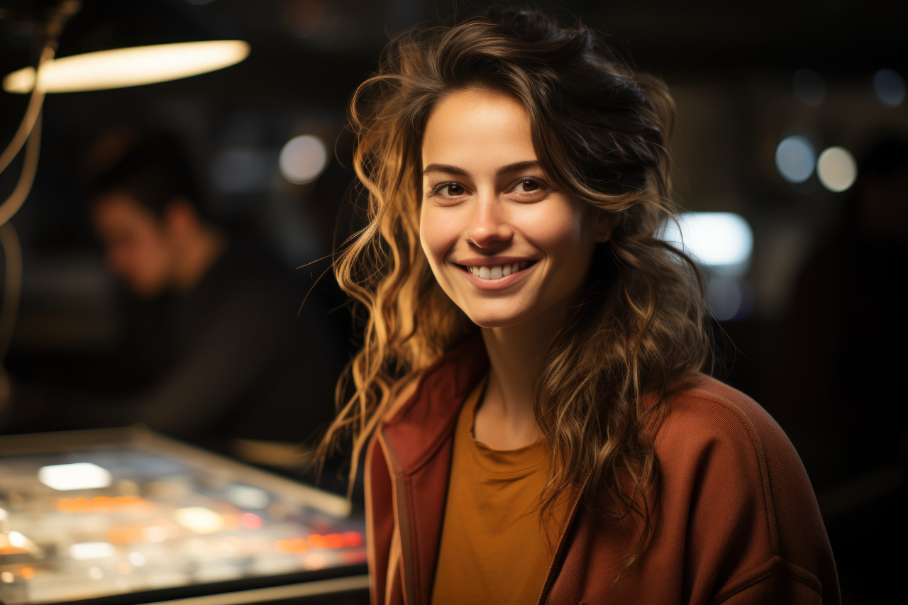 Woman experiences genuine emotions upon learning about award, recognition and reward images