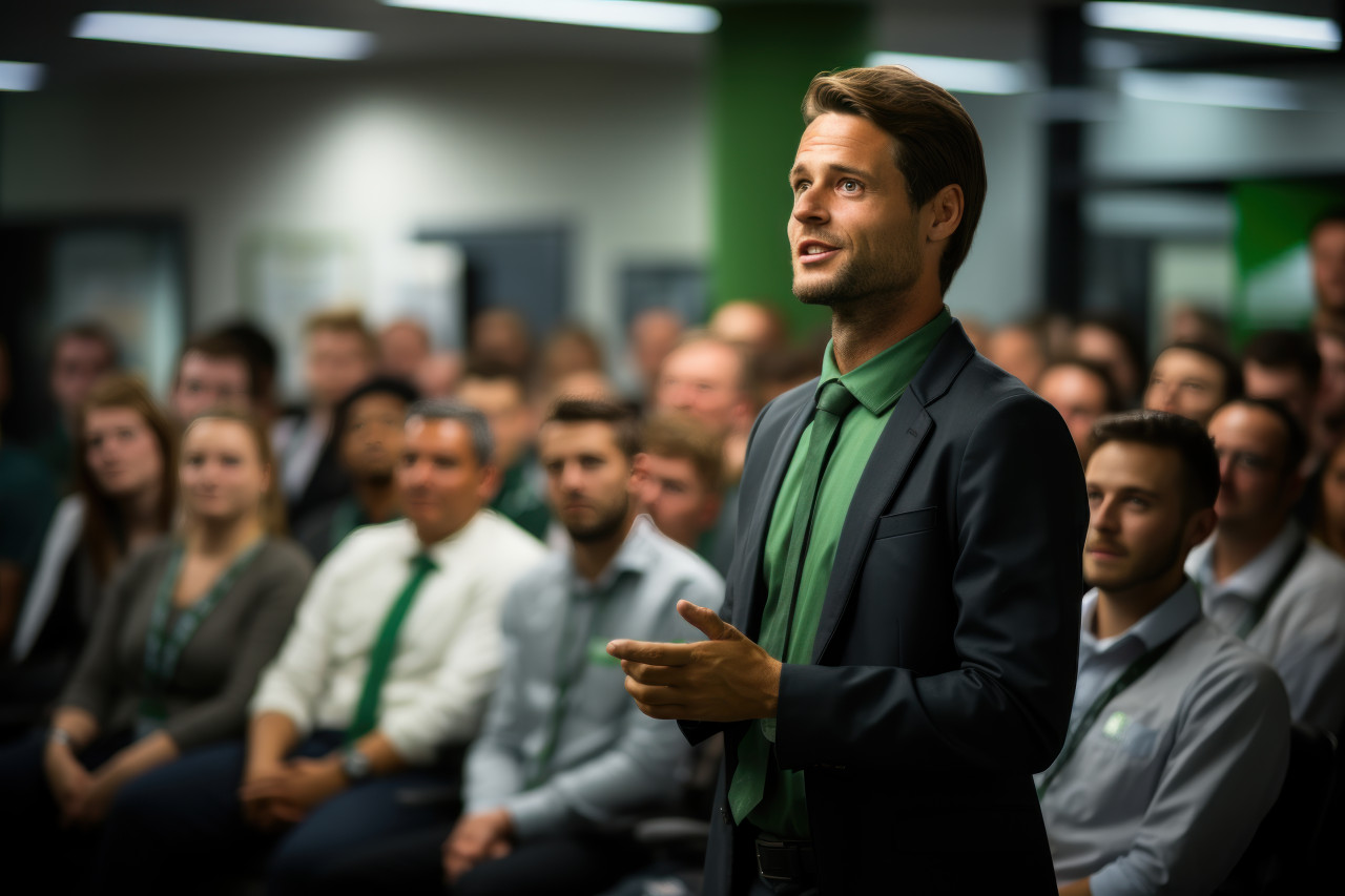 Manager delivers moving speech and presents medal for outstanding contributions, employee appreciation day images