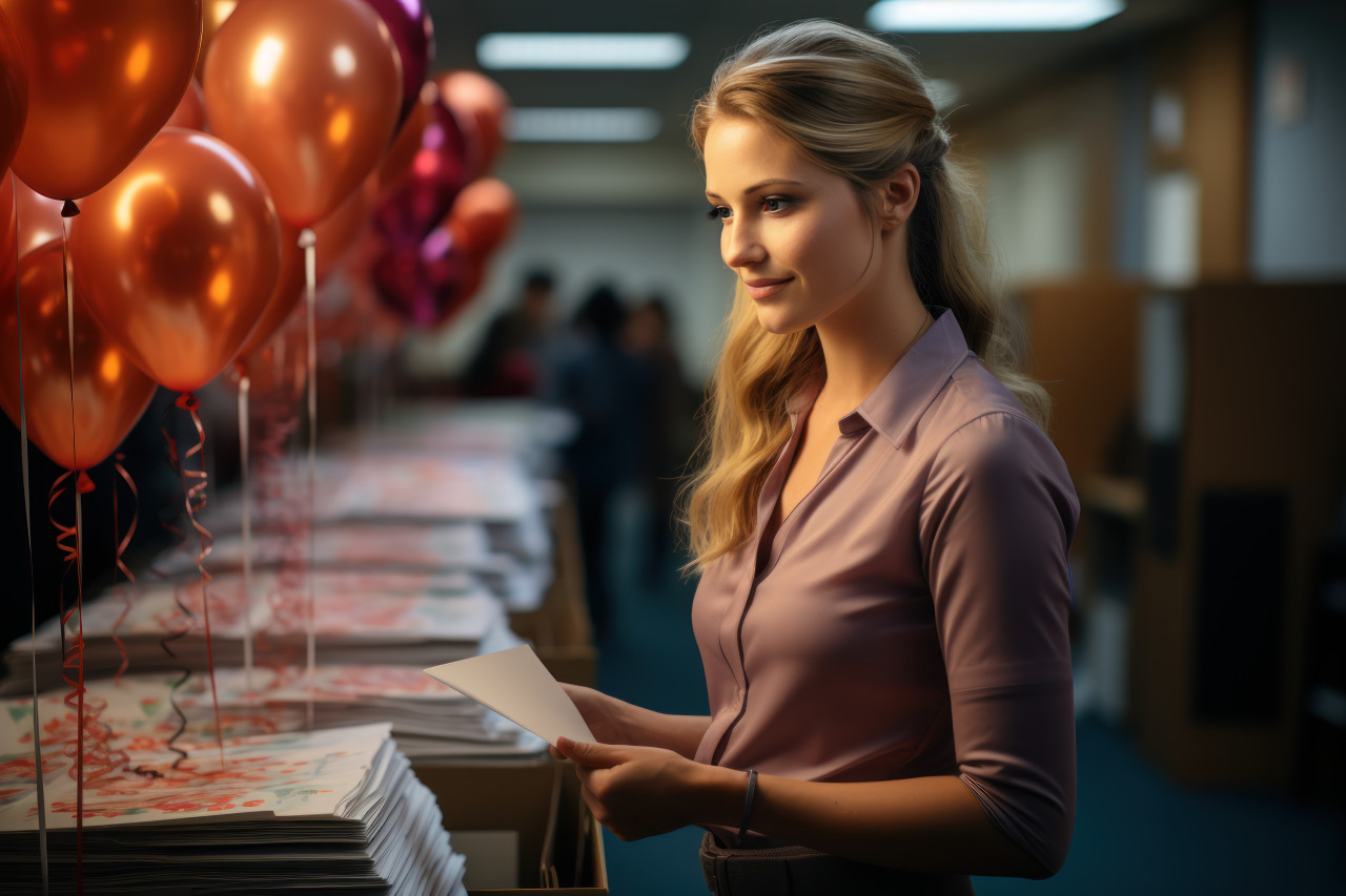 Employees show authentic emotions as personalized awards are revealed, employee appreciation day images