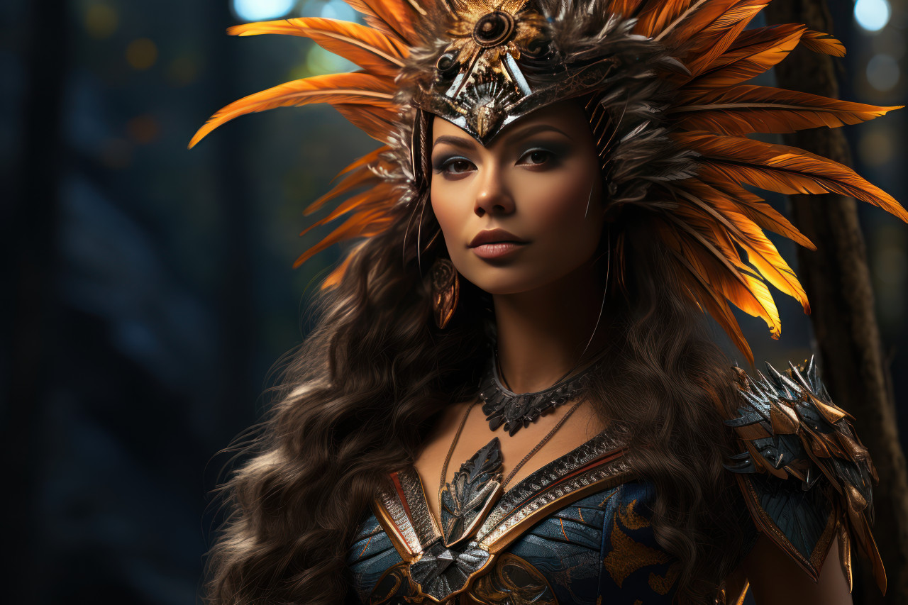 Explore ancient culture inspired god and goddess costumes, carnival festival pictures