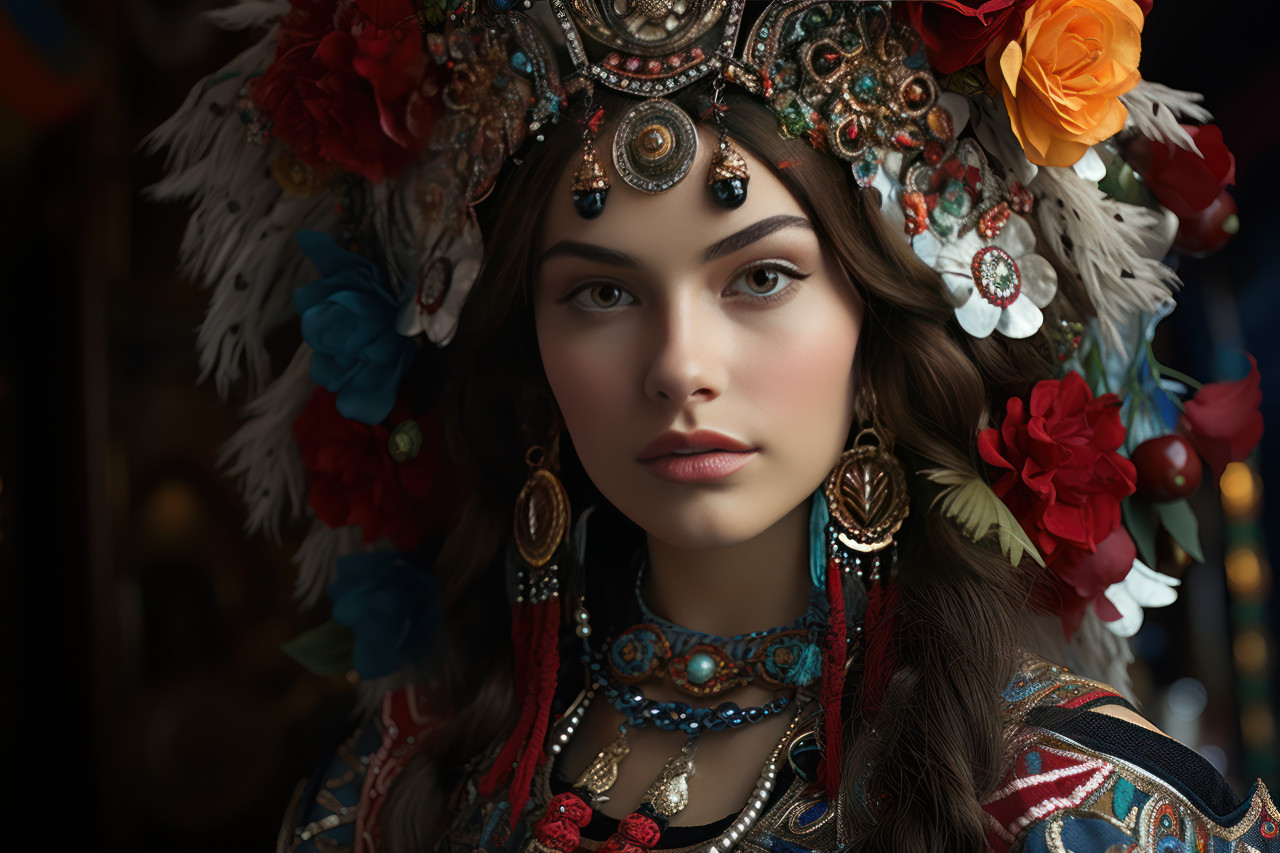 Costumes inspired by folklore unite diverse carnival, carnival festival pictures