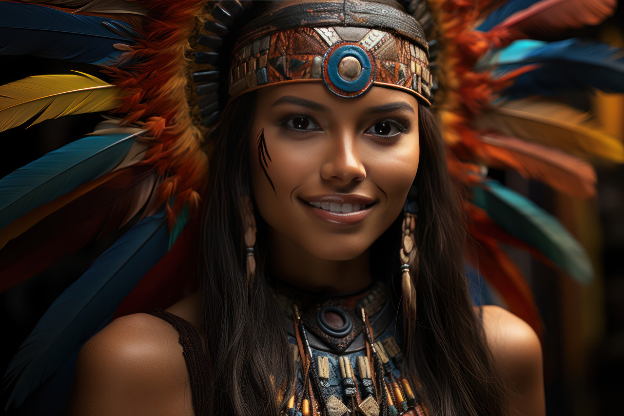 Carnival elegance blending ancient traditions with modern costume, carnival festival pictures