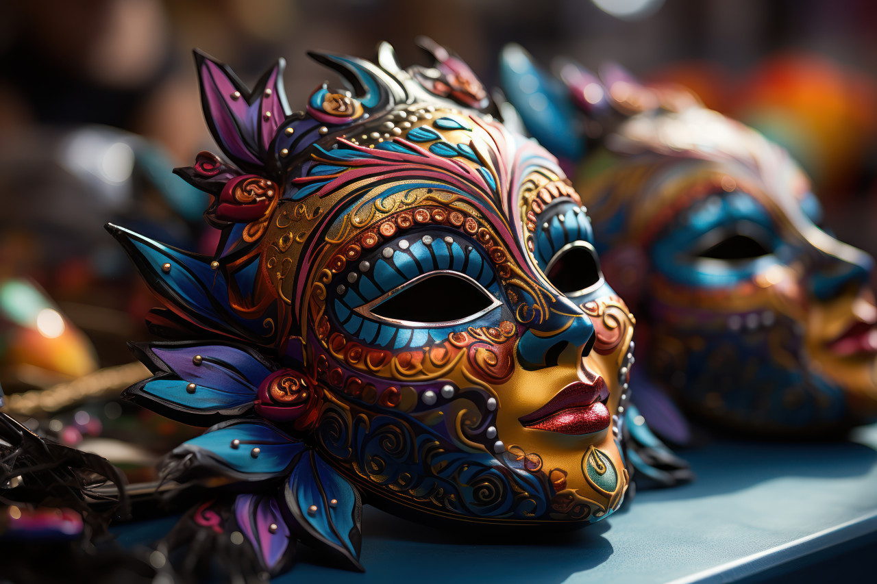 Colorful carnival creations handcrafted masks and accessories, colorful carnival images