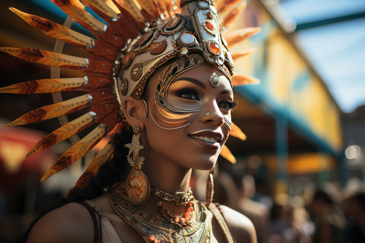 Viking era festivity mythical creatures and deities at carnival, festive carnival photos