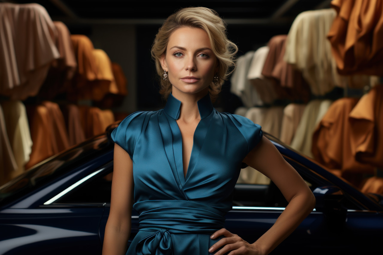 Success woman symbolizing elegance in luxury branding, girl power image