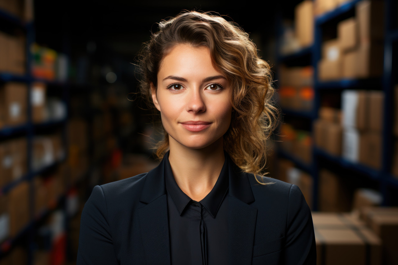 A woman expertise in supply chain management, female empowerment image