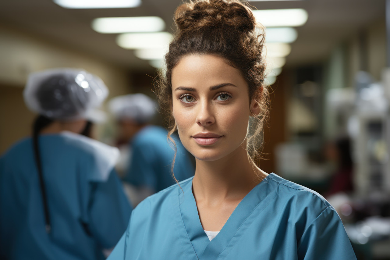 Healthcare providers women offering compassionate clinic services, female empowerment image