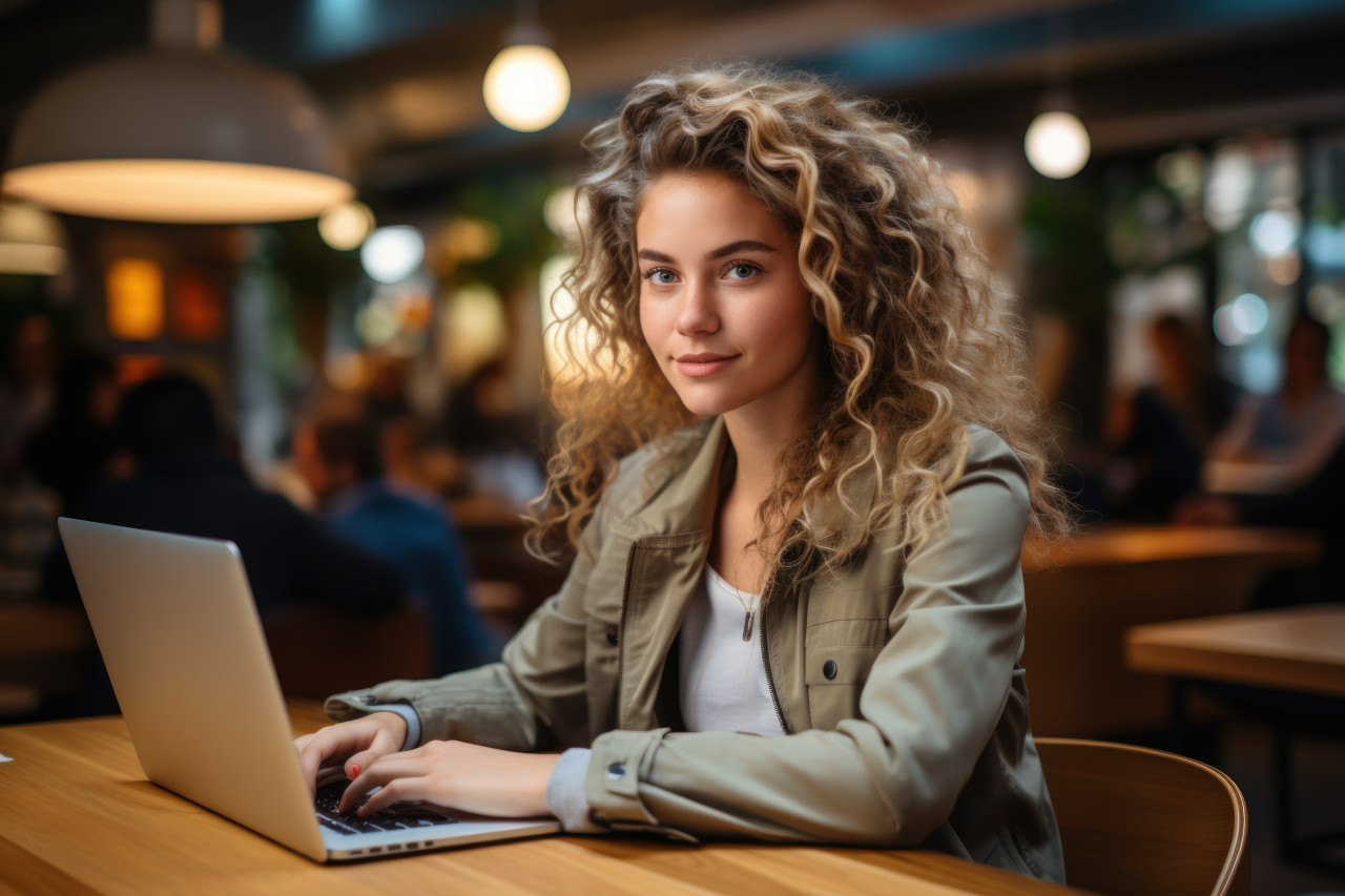 Independent innovation a woman journey in remote work dynamic, girl power image