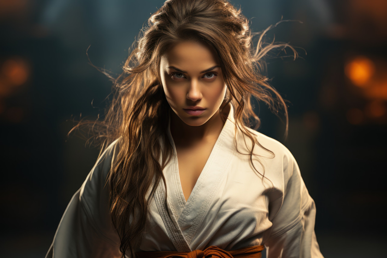 The graceful martial arts journey of a woman, girl power image