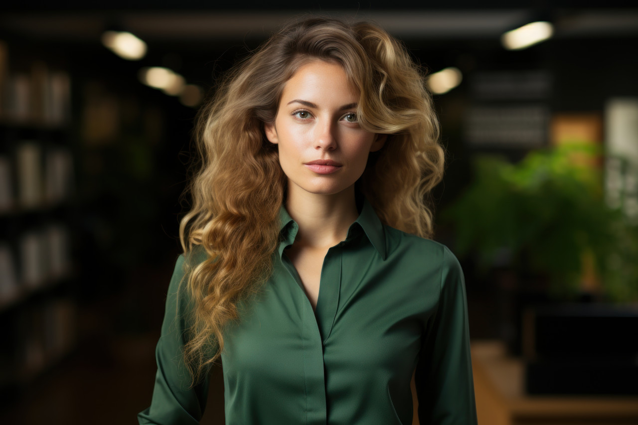 Leading the symposium on sustainability, female empowerment image