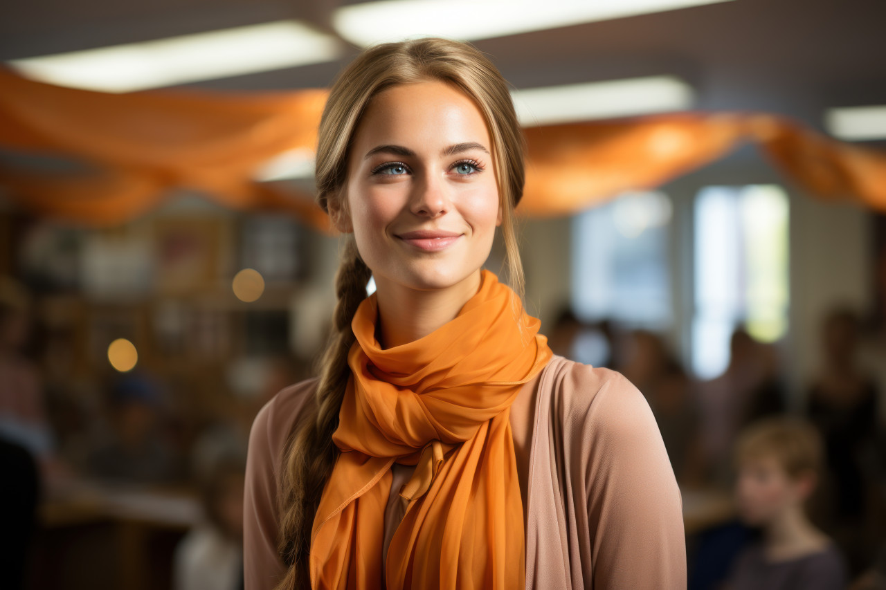 Female educator influence in education, girl power image