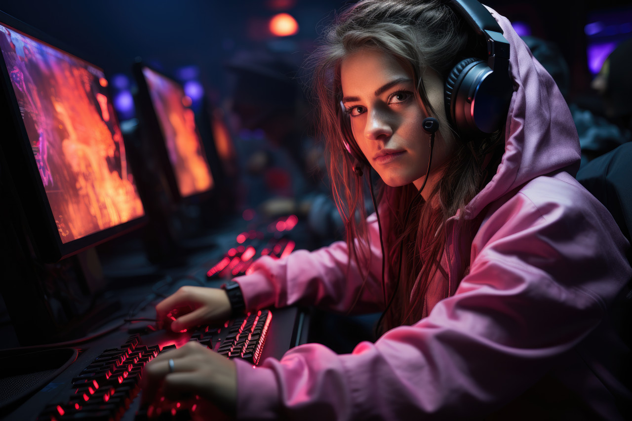 Game changers women defying gaming industry stereotypes in tournaments, female empowerment image