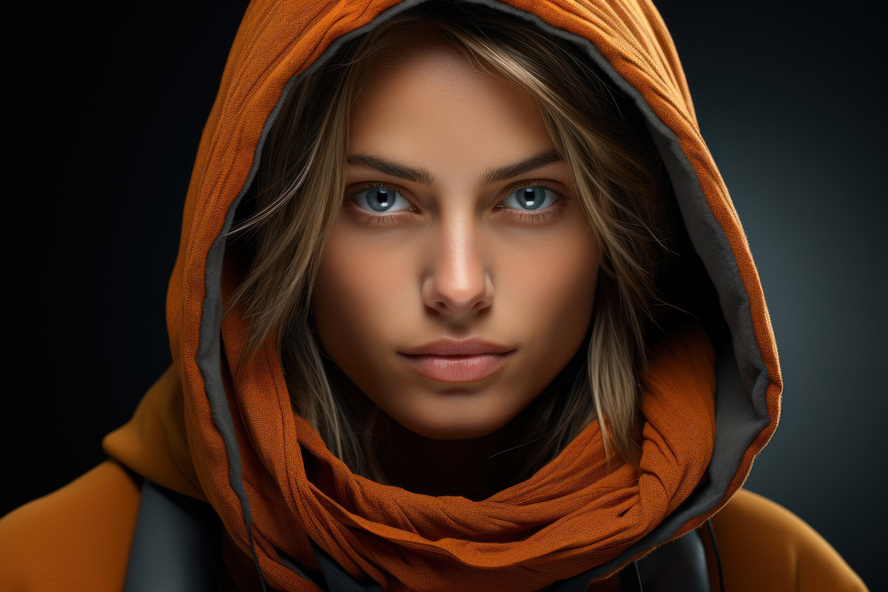 Unstoppable woman shattering expectations, girl power image