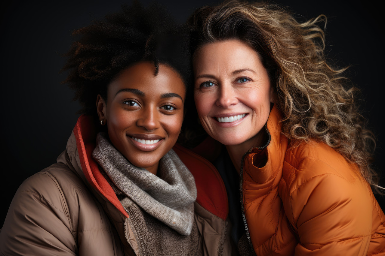 Mothers and daughters supporting one another, female empowerment image