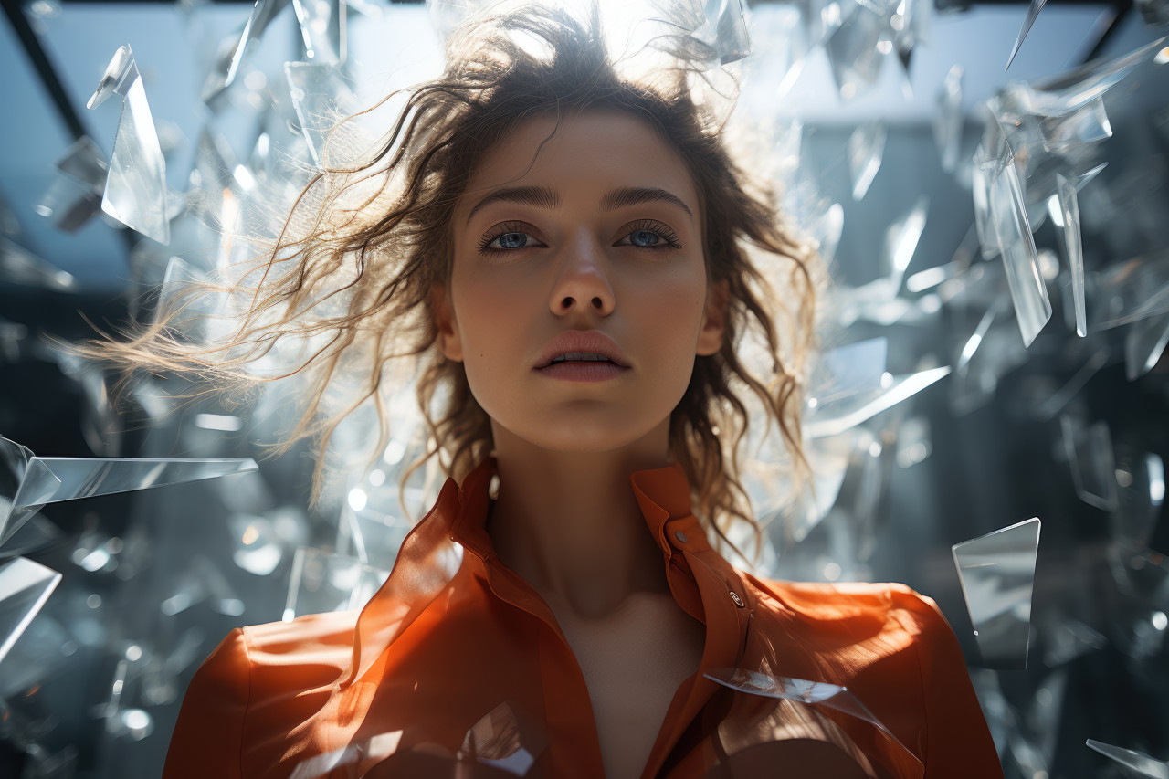 Breaking barriers woman triumph against gender, girl power image