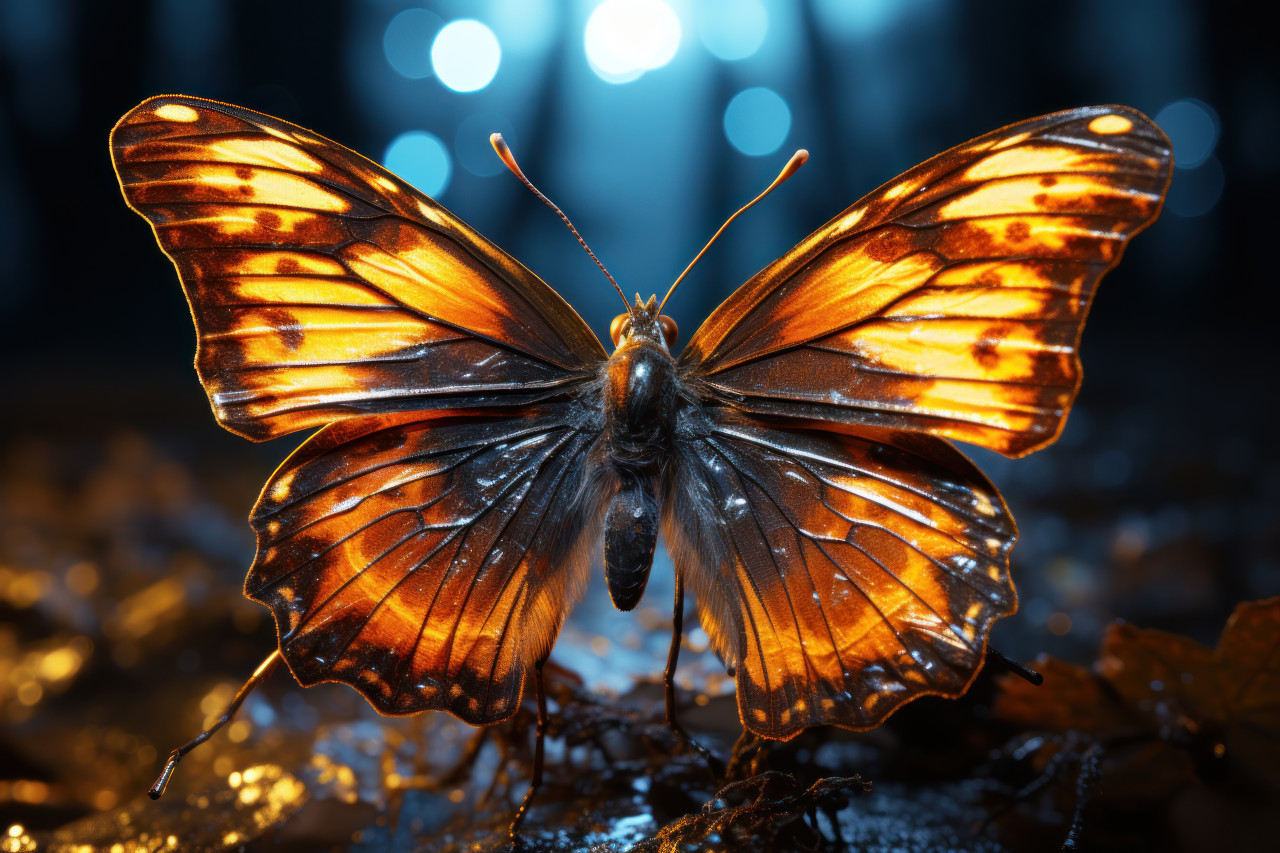 Butterfly adorned in sun halo, spring session photos