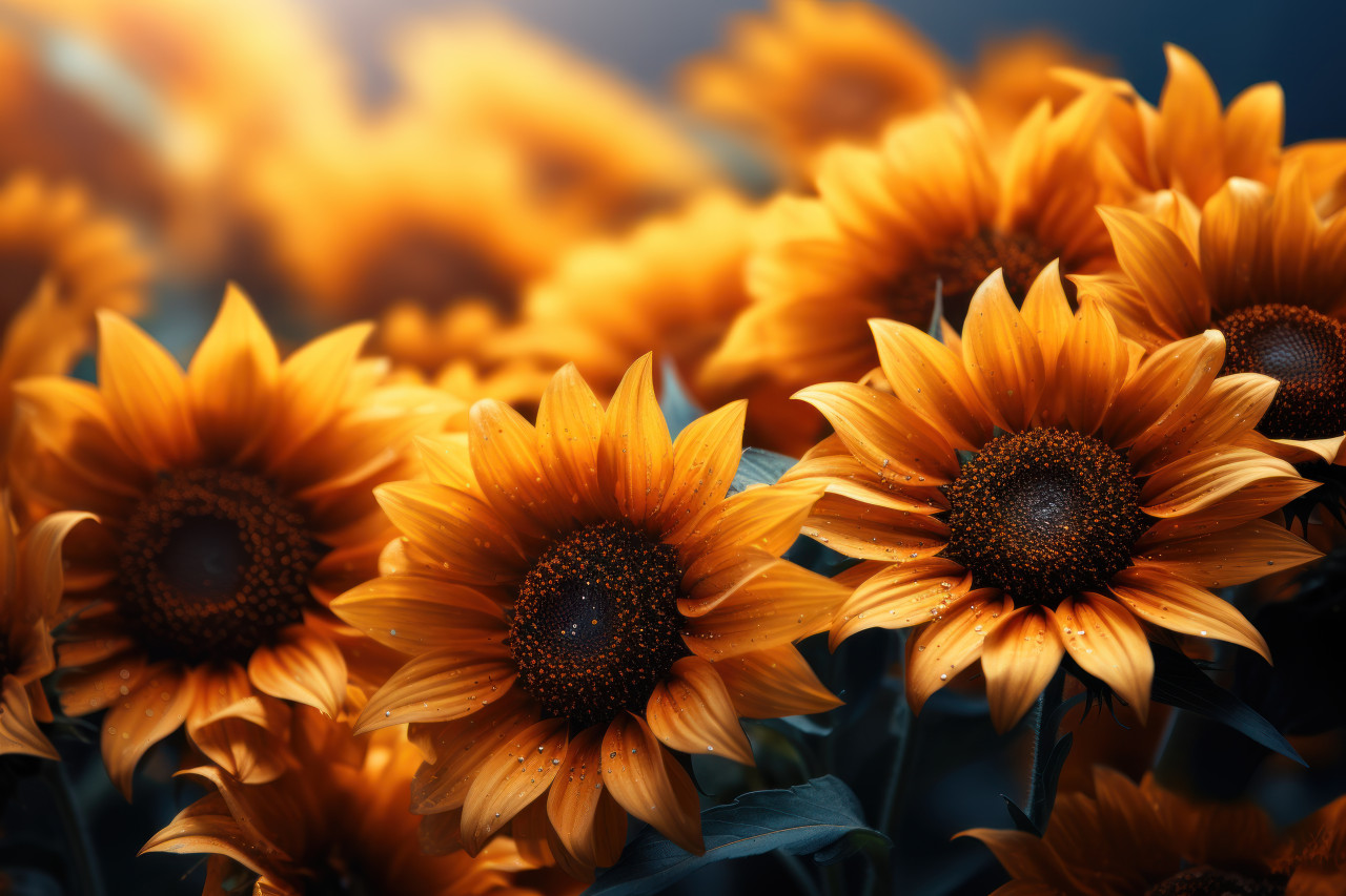 Untouched meadow celebrating sunflower glor, spring session photos