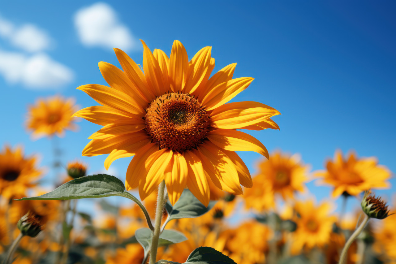 Bounty hovering flight on sunflower, spring session photos