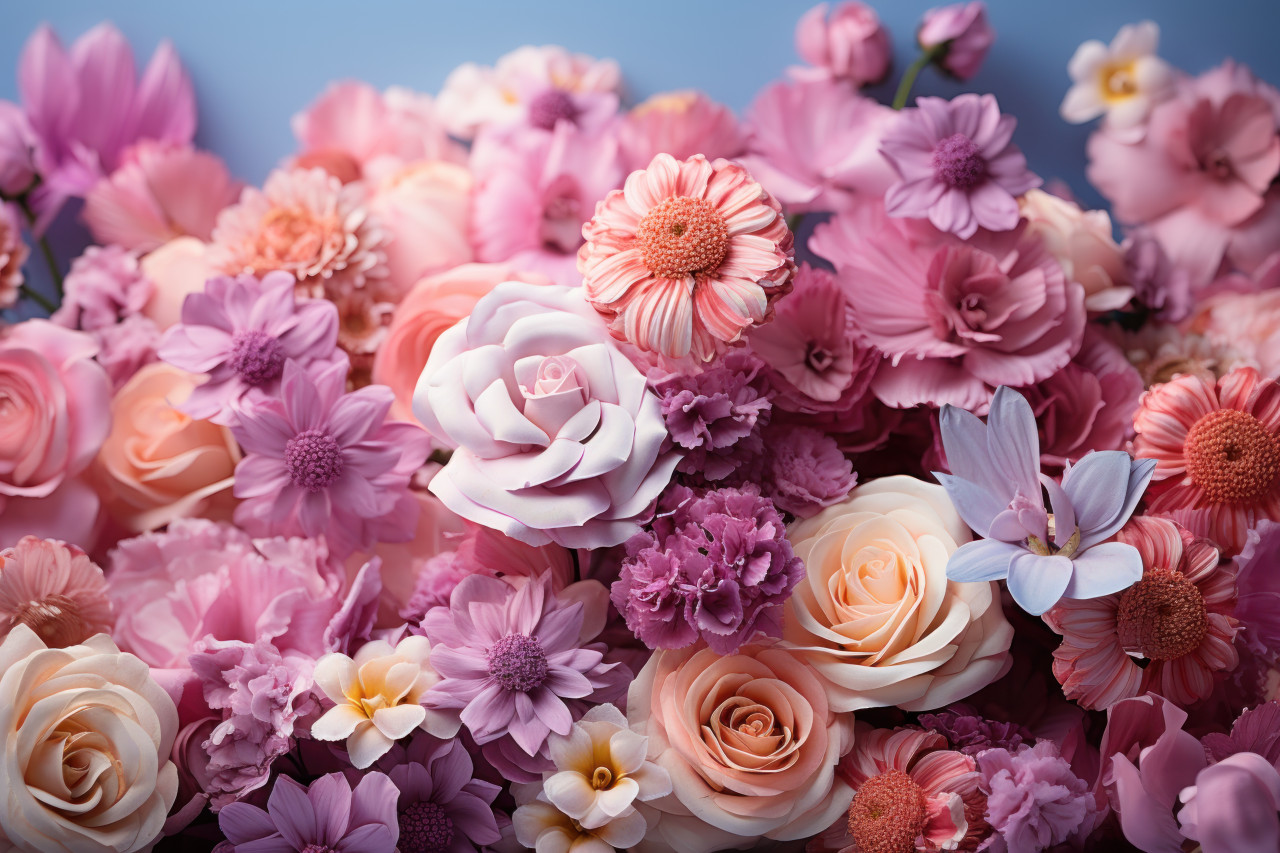 Dreamy petal gradient creating floral magic, spring session photos