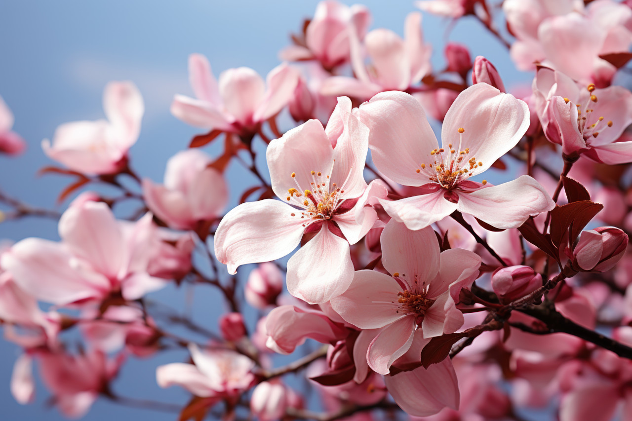 A poetic scene of delicate petals caught in a gentle wind, earth friendly images