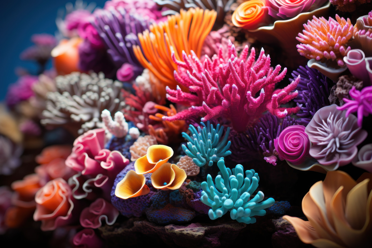 Discover the beauty and diversity of a living coral garden, earth friendly images