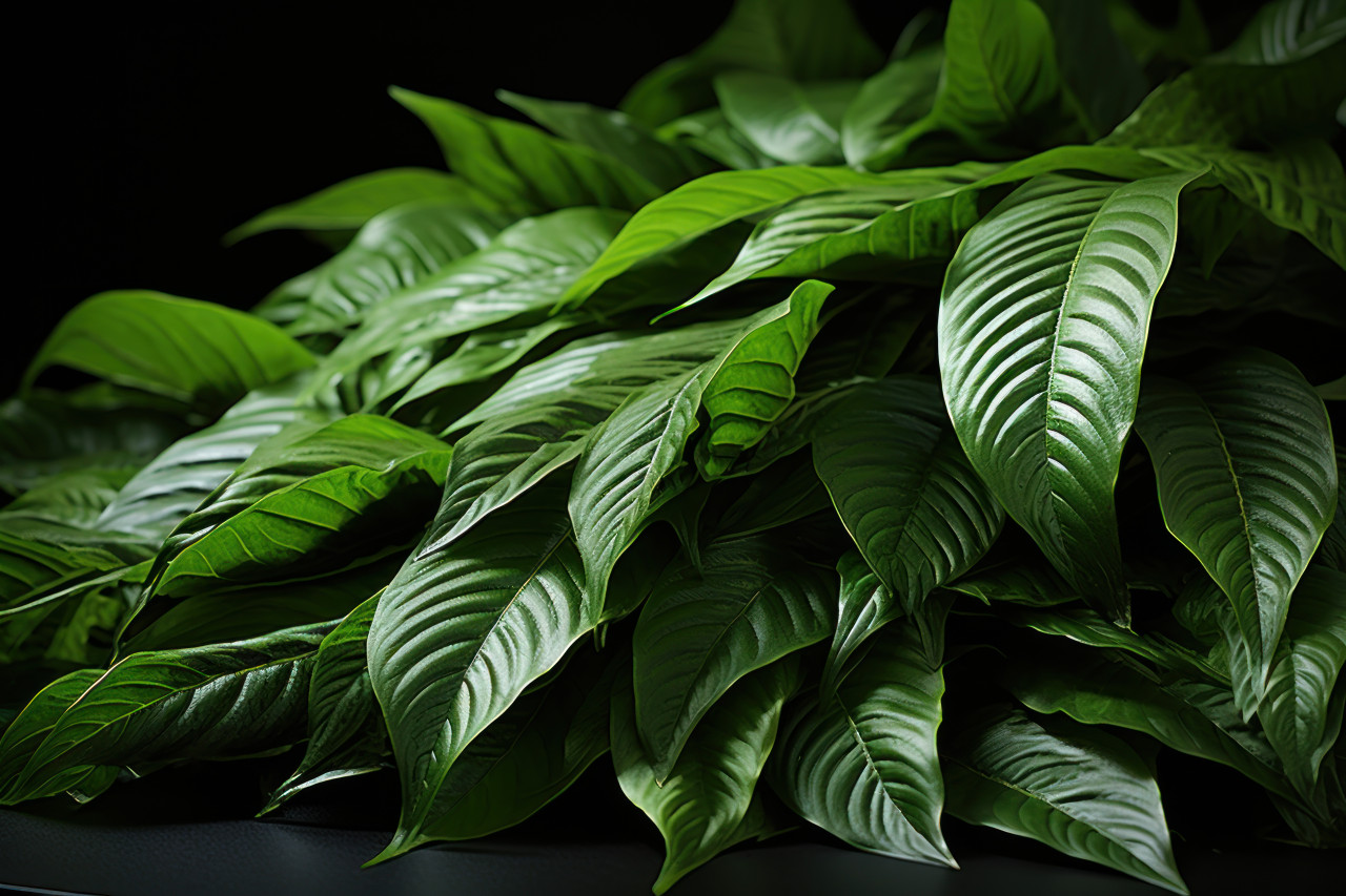 Nature inspired sustainable packaging with prominent green leaf highlights, go green images