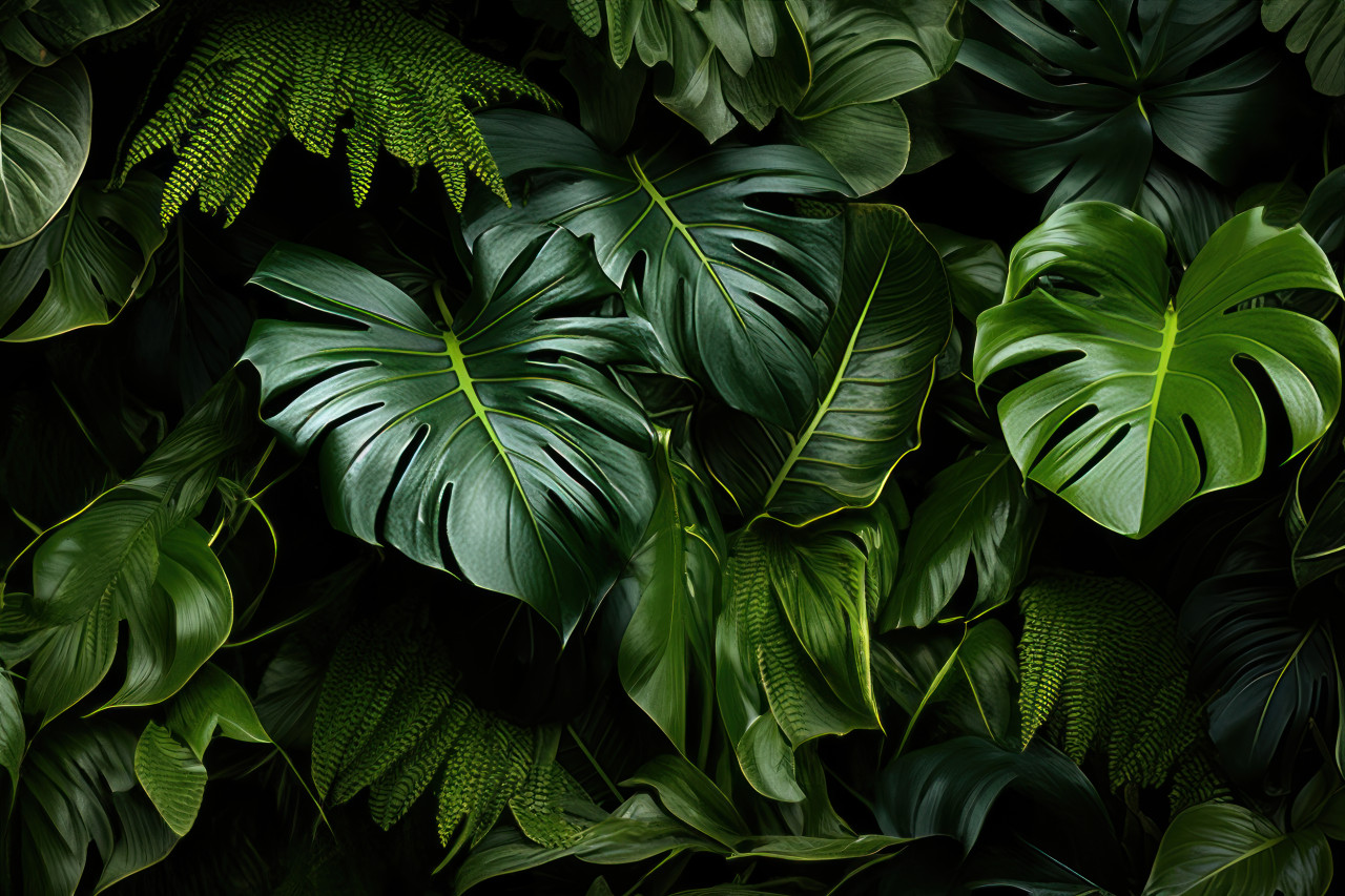 Green leaf art installation inspiring environmental stewardship, nature conservation photos