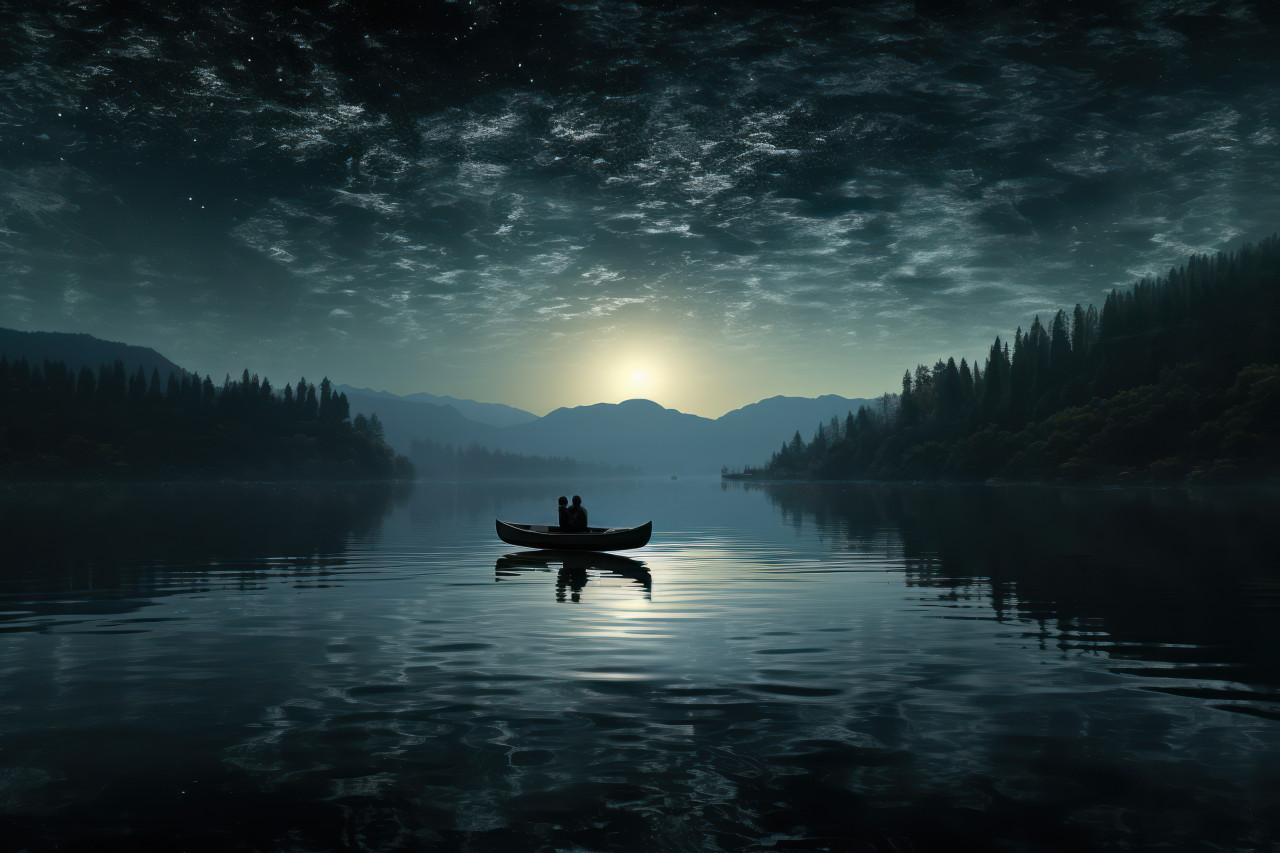 A nighttime adventure for the couple, engagement, wedding and anniversary image