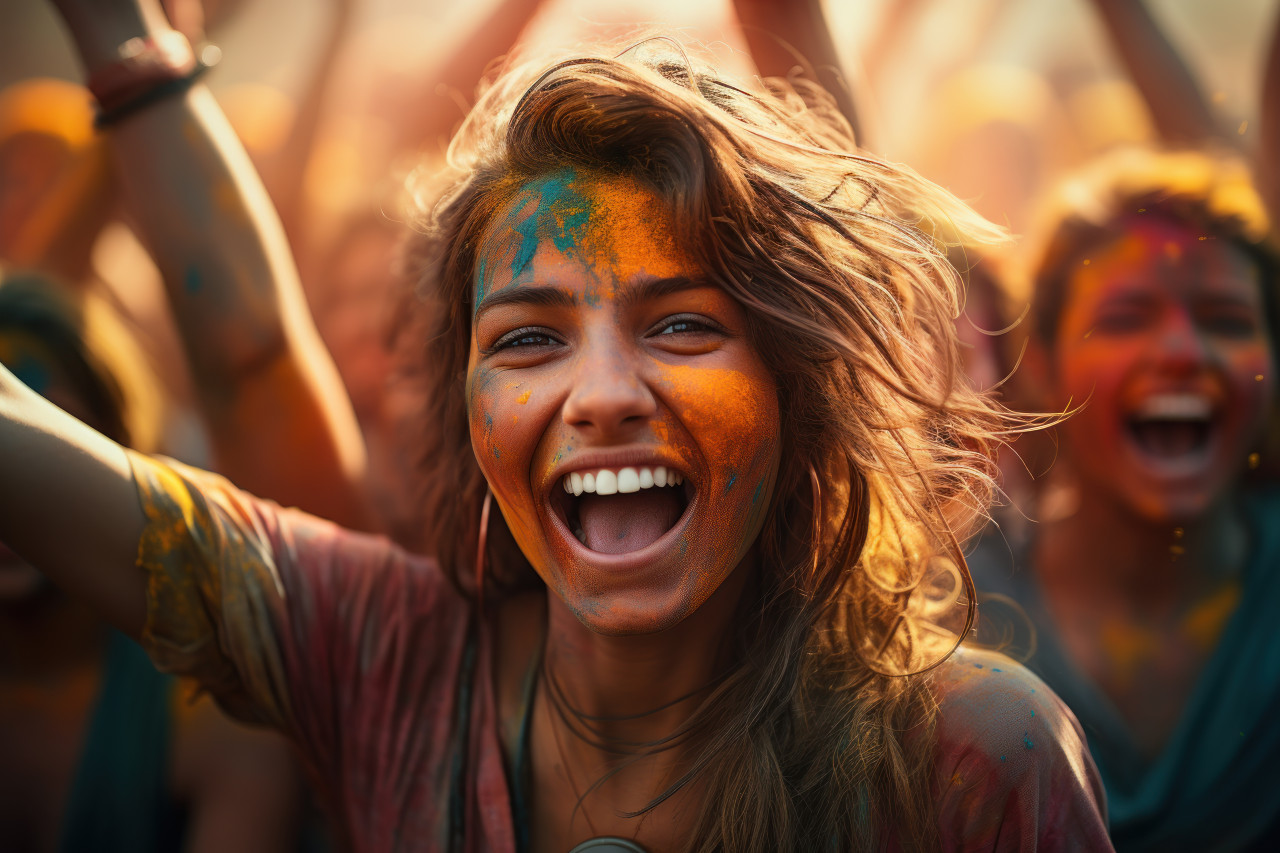 Colorful tranquility spiritual practices in holi joy, holi festival images hd