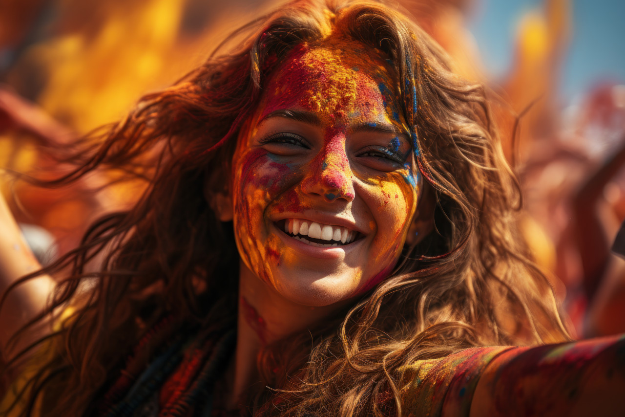 Distortions shadows in holi chaos, holi festival images hd