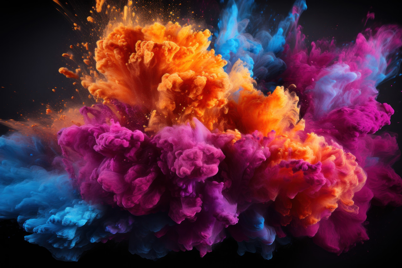 Painterly effects of holi powder trails, holi festival image download