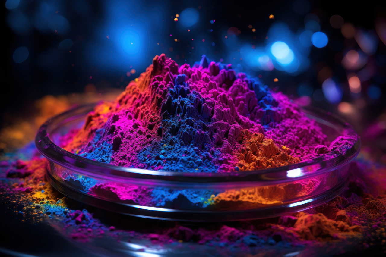 Holi illuminated neon lights infusing futuristic, holi festival image download