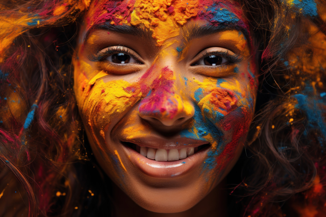 Euphoria holi joyful expression, holi festival images in india